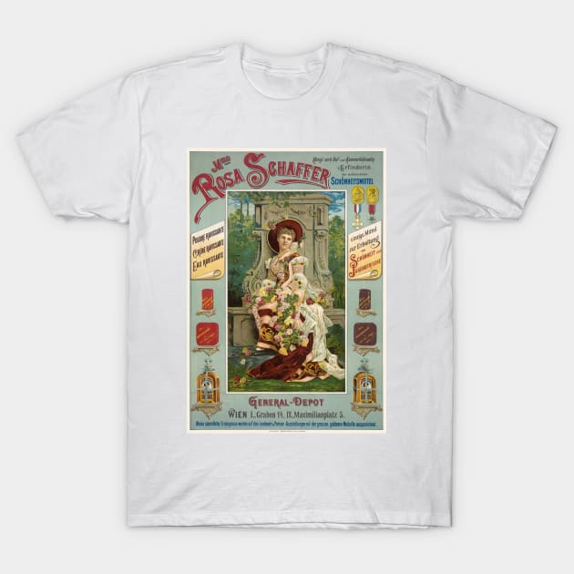 Madame Rose Schaffer Austria Vintage Poster 1890s T-Shirt by vintagetreasure